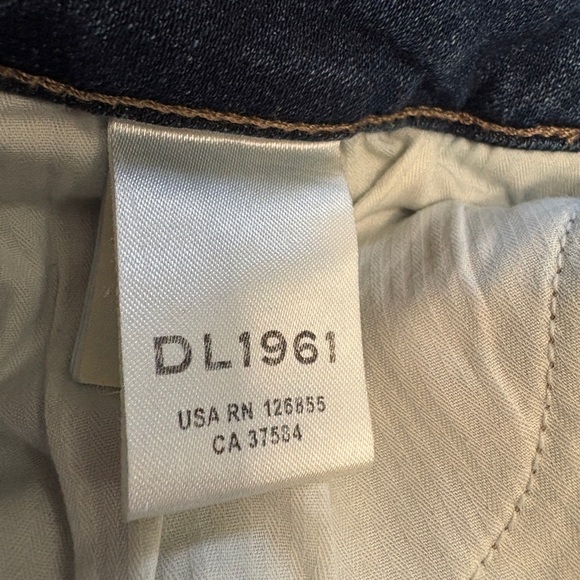DL1961 Mara Straight Leg Mid Rise Ankle Blue Denim Jean with Instasculpt Size 27 - Picture 11 of 14